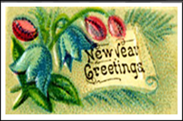 New Year Greetings front